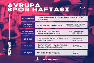İzmir Avrupa Spor Haftası'na hazır