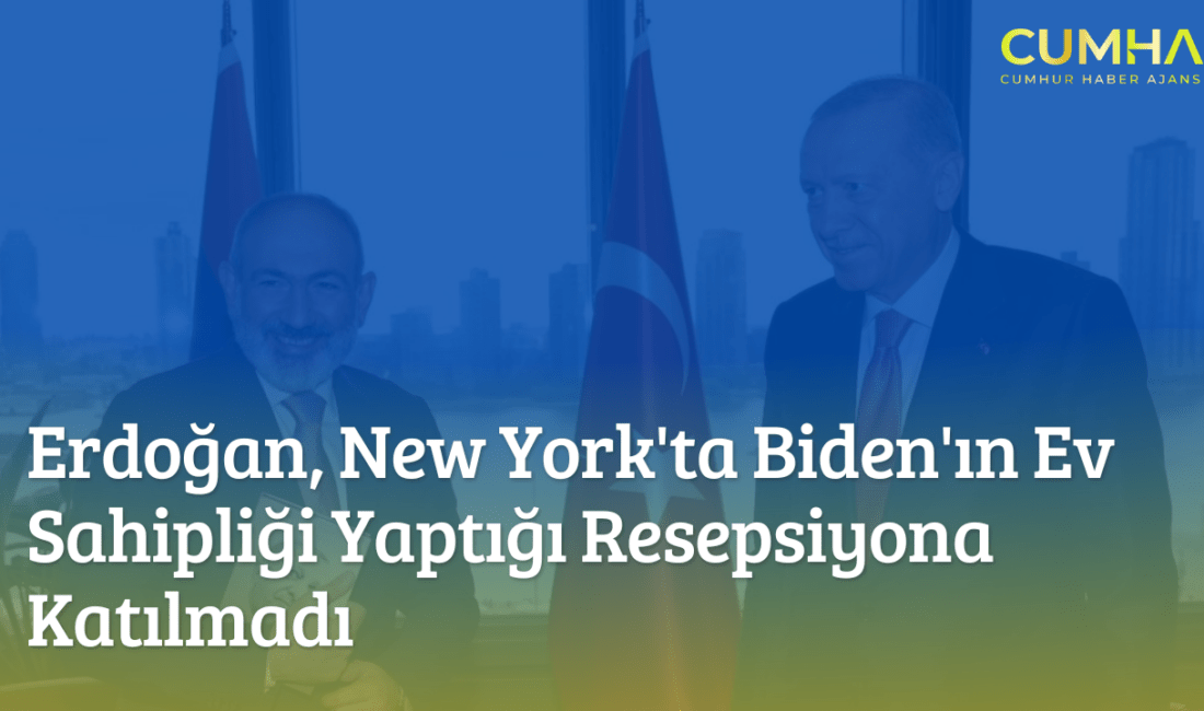 Erdoğan, New York’ta Biden’ın Ev Sahipliği Yaptığı Resepsiyona Katılmadı