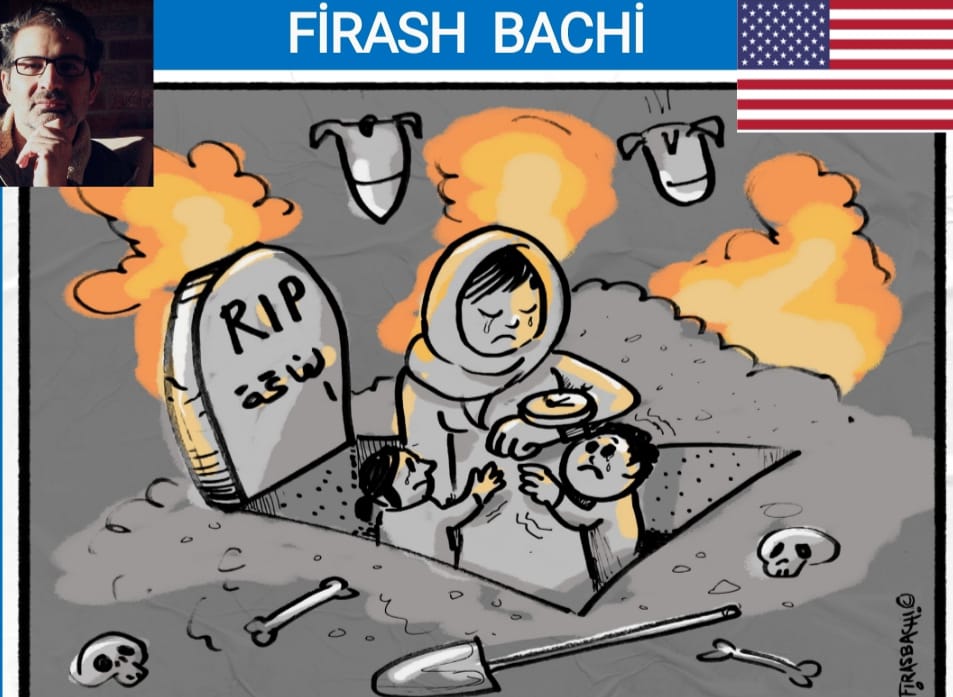 İSRAİL KATLİAMINI ANLATAN KARİKATÜRLER CUMHA VE BAŞKENT POSTASI GAZETESİNDE