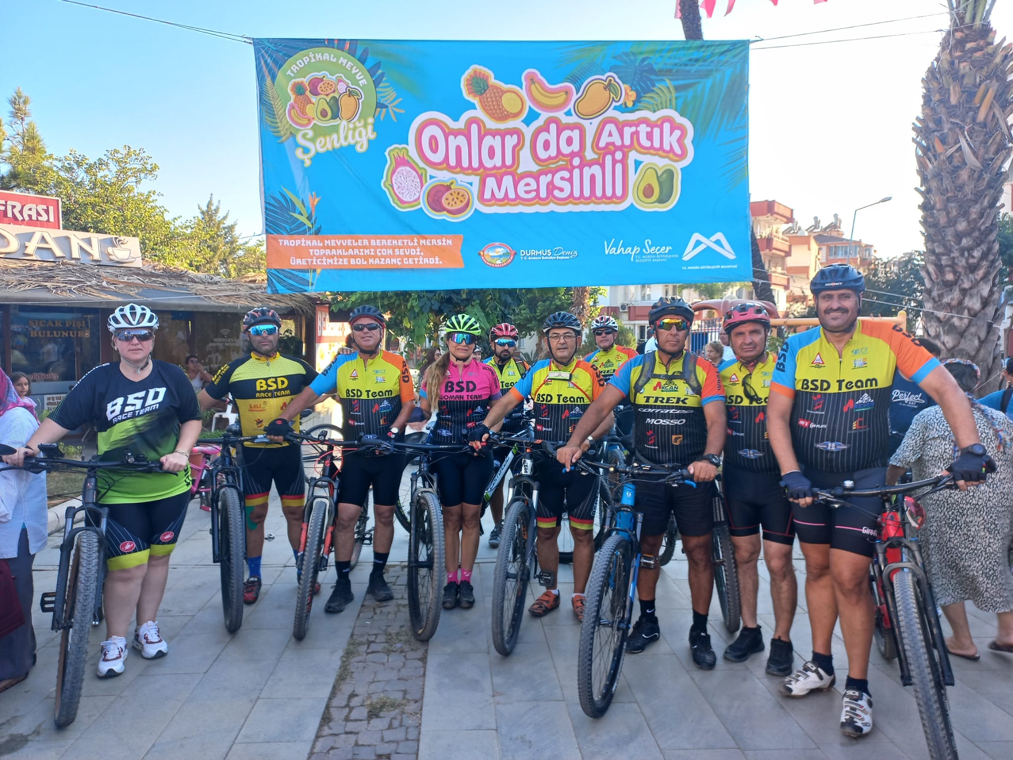 Anamur'da bisiklet turu