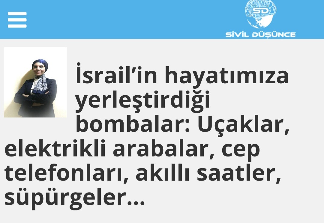 İsrail’in hayatımıza yerleştirdiği bombalar