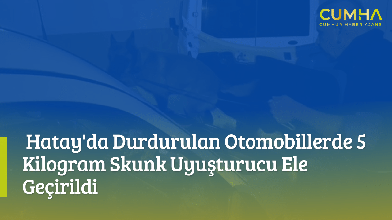 Hatay'da Durdurulan Otomobillerde 5 Kilogram Skunk Uyuşturucu Ele Geçirildi