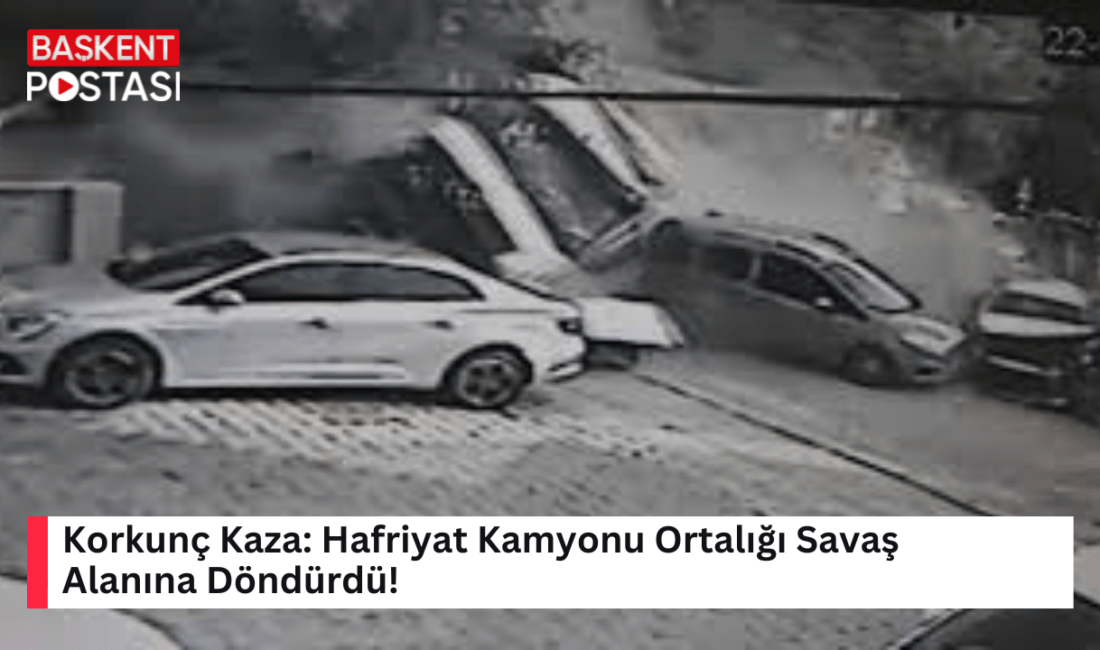 Bir hafriyat kamyonunun karıştığı