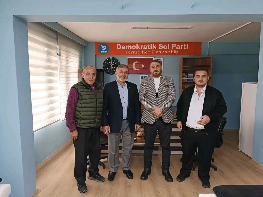 Saadet Partisi Terme Teskilat’ından DSP İlçe Başkanı’na Ziyaret 