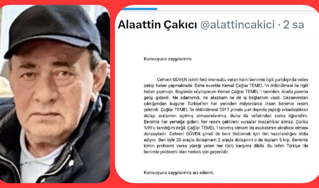 Alaattin Çakıcı'dan Basın Duyurusu