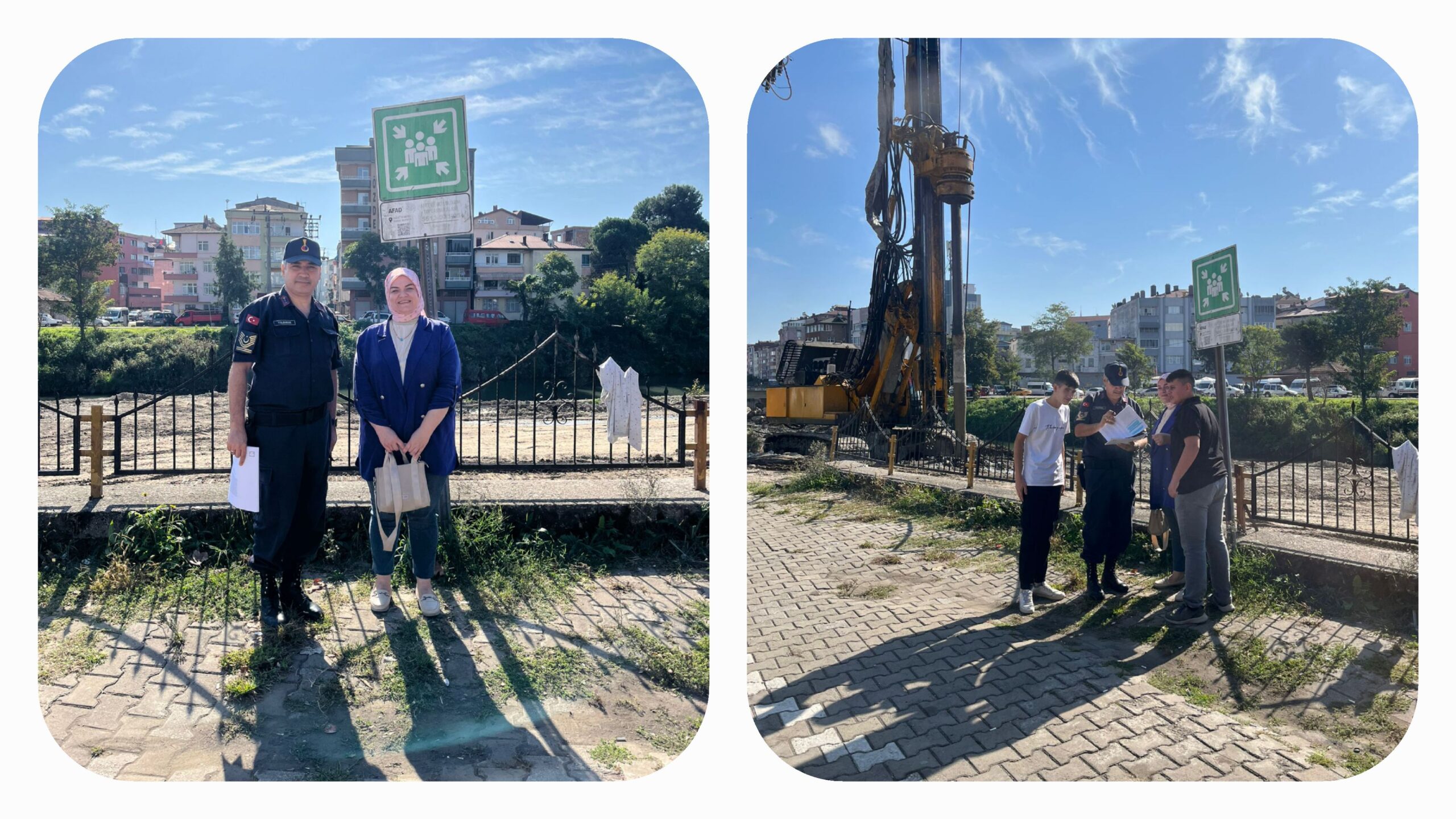 Terme’de İlk Kadın Muhtar Elif Alemdar’dan Toplanma Alanları Çalışması