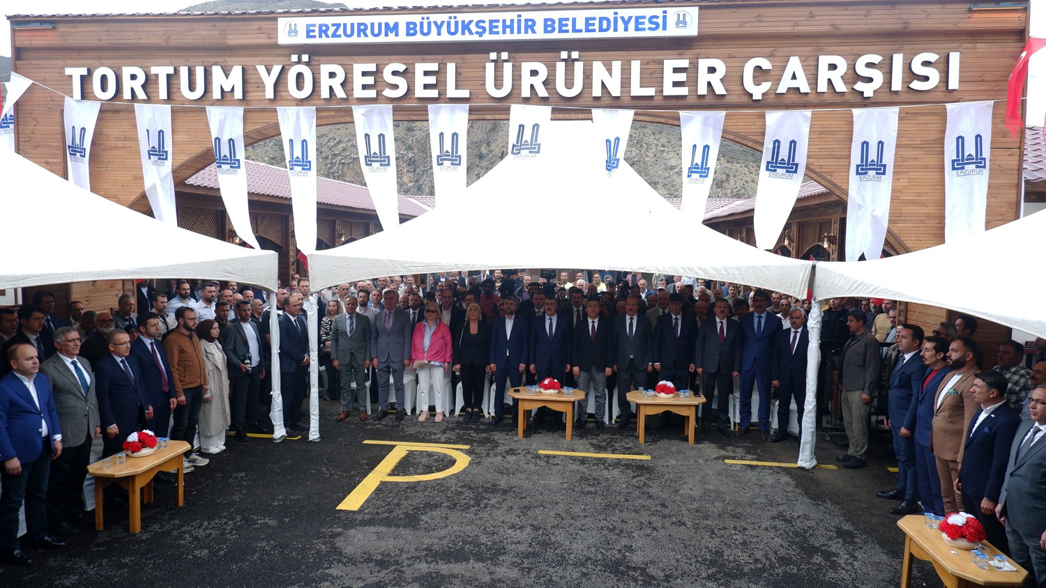 EBB’NİN YENİ YATIRIMI TORTUM YÖRESEL ÜRÜNLER ÇARŞISI’NIN AÇILIŞI YAPILDI