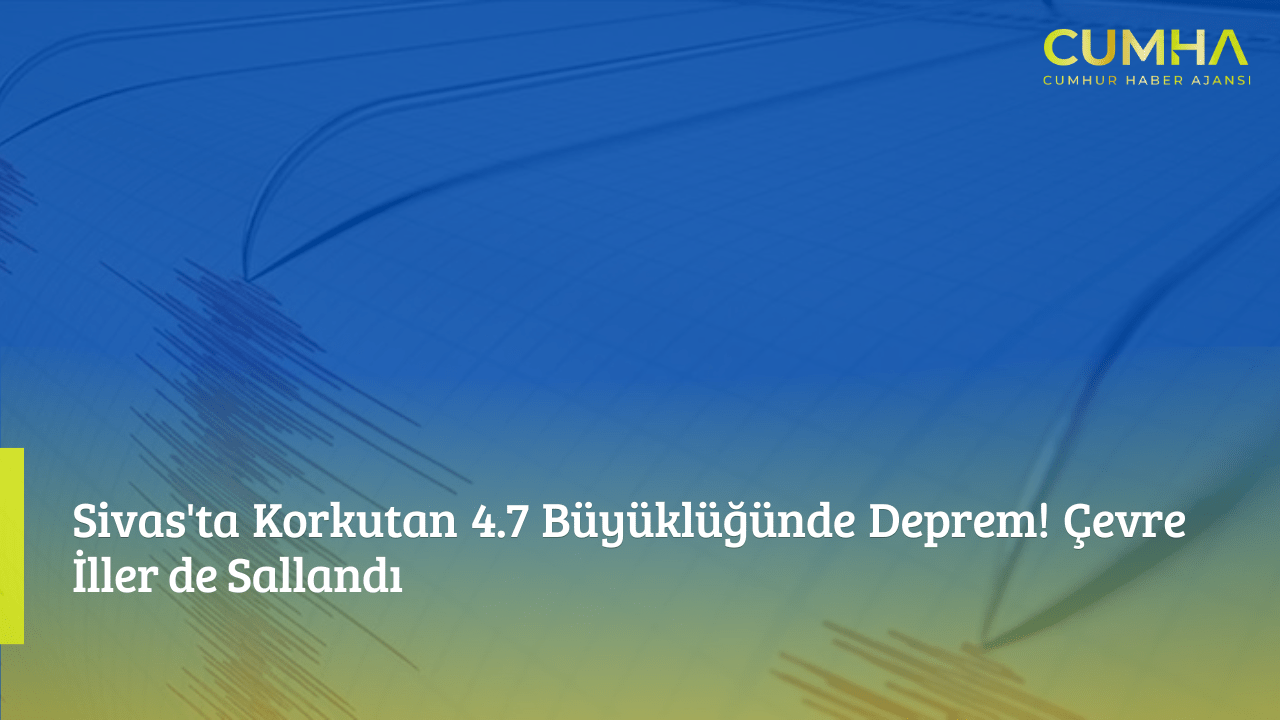 Sivas'ta Korkutan 4.7 Büyüklüğünde Deprem! Çevre İller de Sallandı