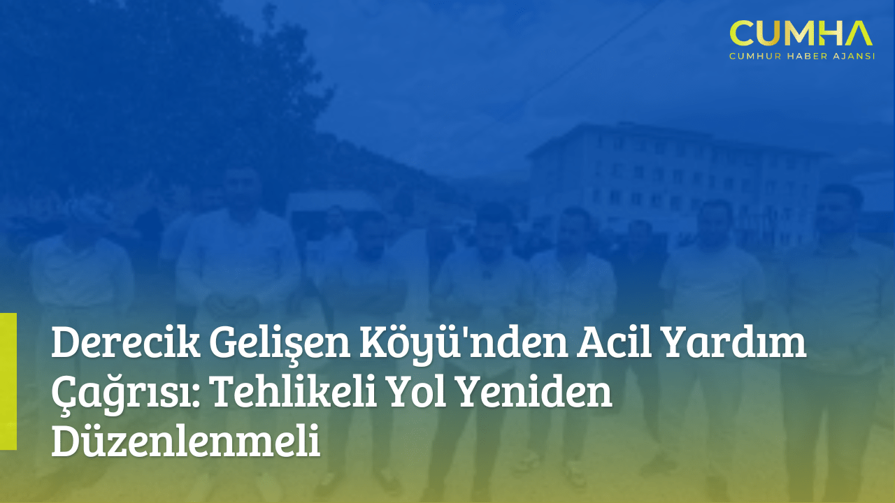 Derecik Gelişen Köyü'nden Acil Yardım Çağrısı: Tehlikeli Yol Yeniden Düzenlenmeli