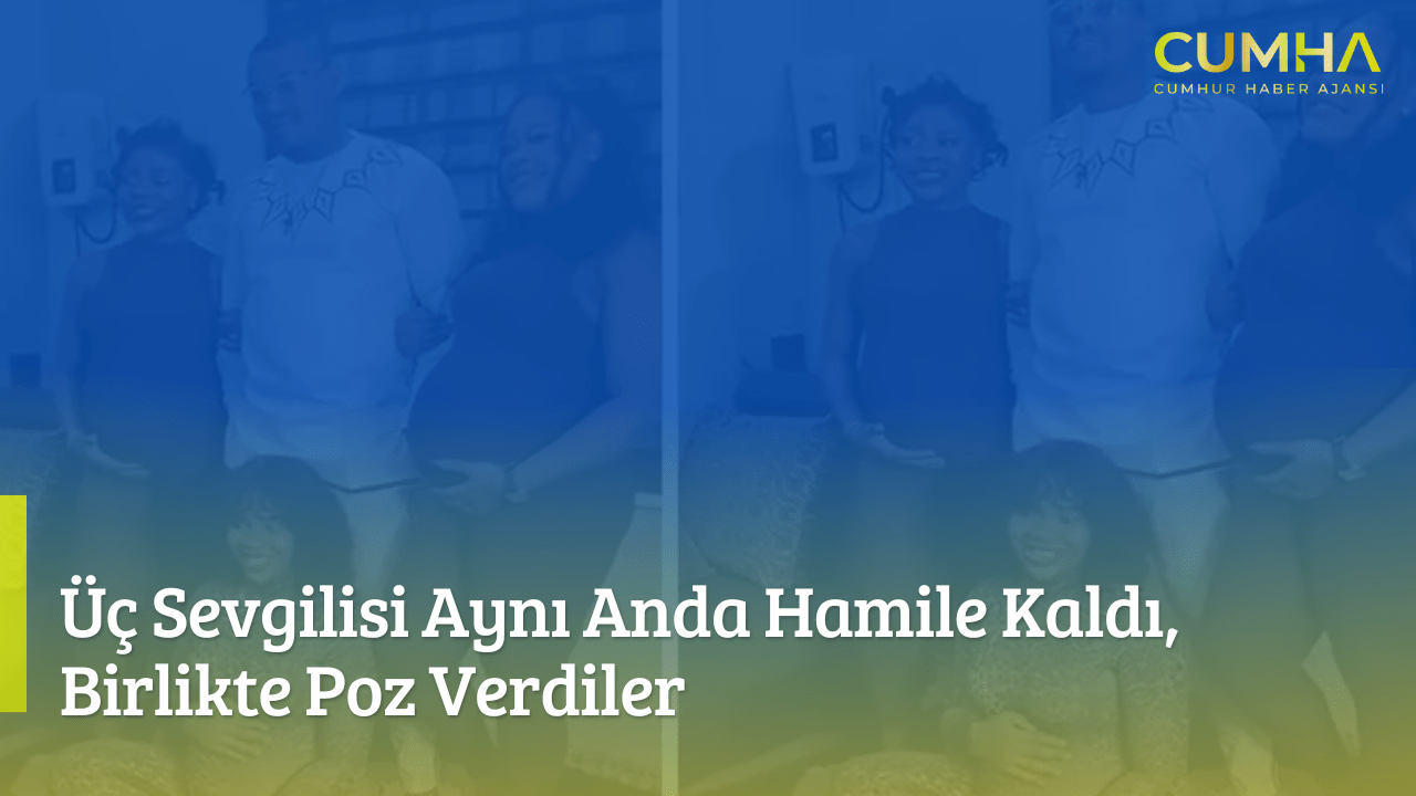 Üç Sevgilisi Aynı Anda Hamile Kaldı, Birlikte Poz Verdiler