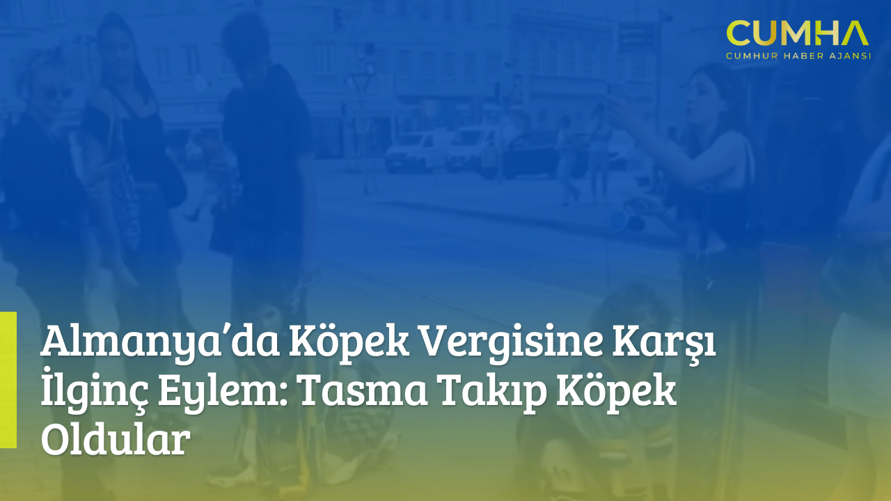 Almanya’da Köpek Vergisine Karşı İlginç Eylem: Tasma Takıp Köpek Oldular