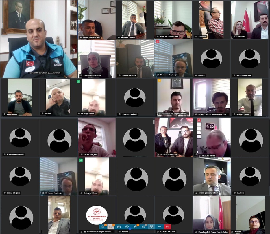 Kastamonu İl Sağlık Müdürü Çevrim içi bilgilendirme toplantısı
