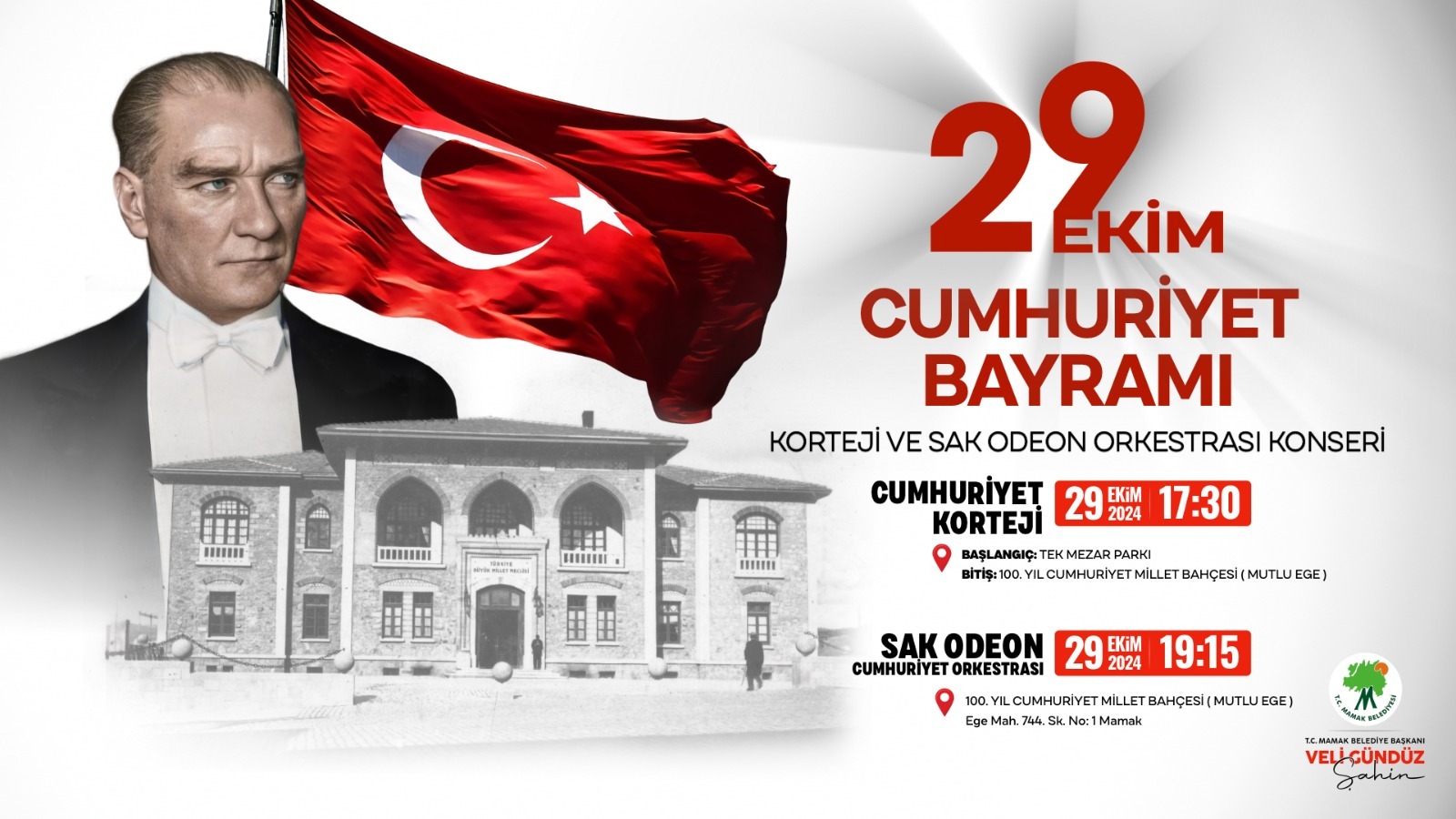 Mamak’ta Cumhuriyet coşkuyla kutlanıyor