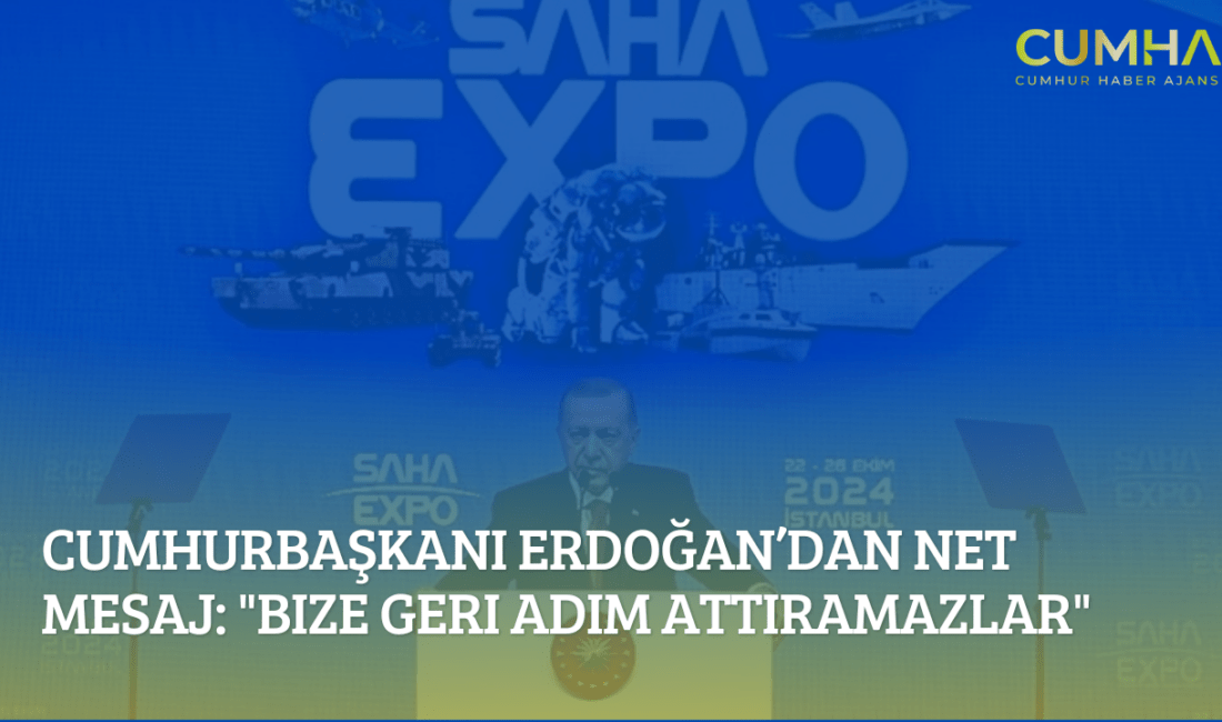 SAHA EXPO Fuarı’nda konuşan