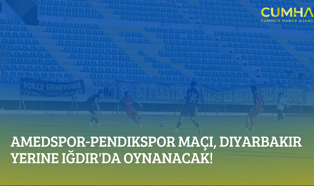 Diyarbakır’da oynanması planlanan Amedspor-Pendikspor