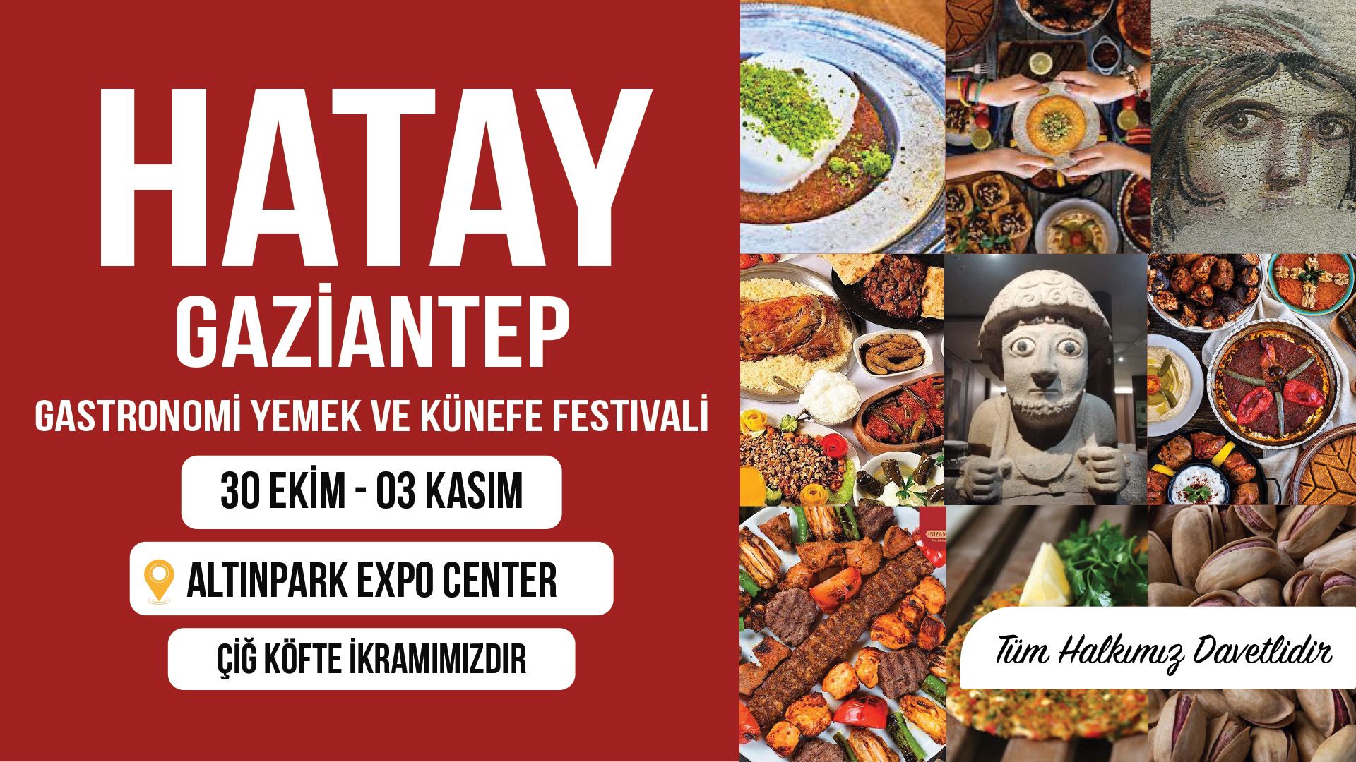 Ankara Altınpark Expo’da Hatay ve Gaziantep Gastronomi Yemek ve Künefe Festivaline Yoğun İlgi!