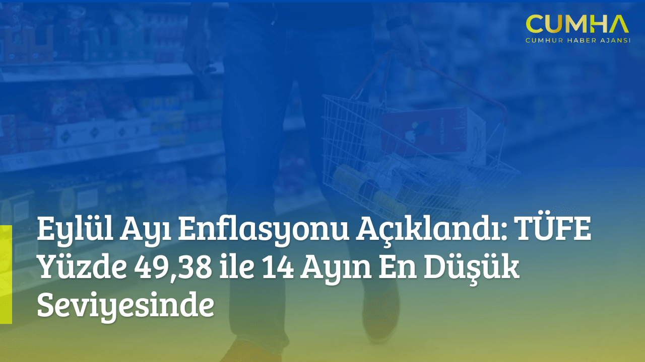 Eylül Ayı Enflasyonu Açıklandı: TÜFE Yüzde 49,38 ile 14 Ayın En Düşük Seviyesinde