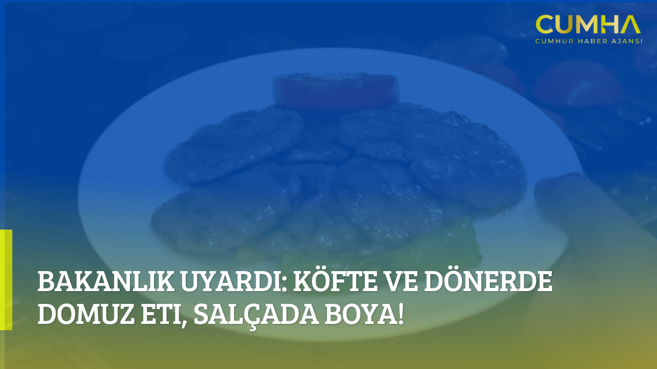 Bakanlık Uyardı: Köfte ve Dönerde Domuz Eti, Salçada Boya!
