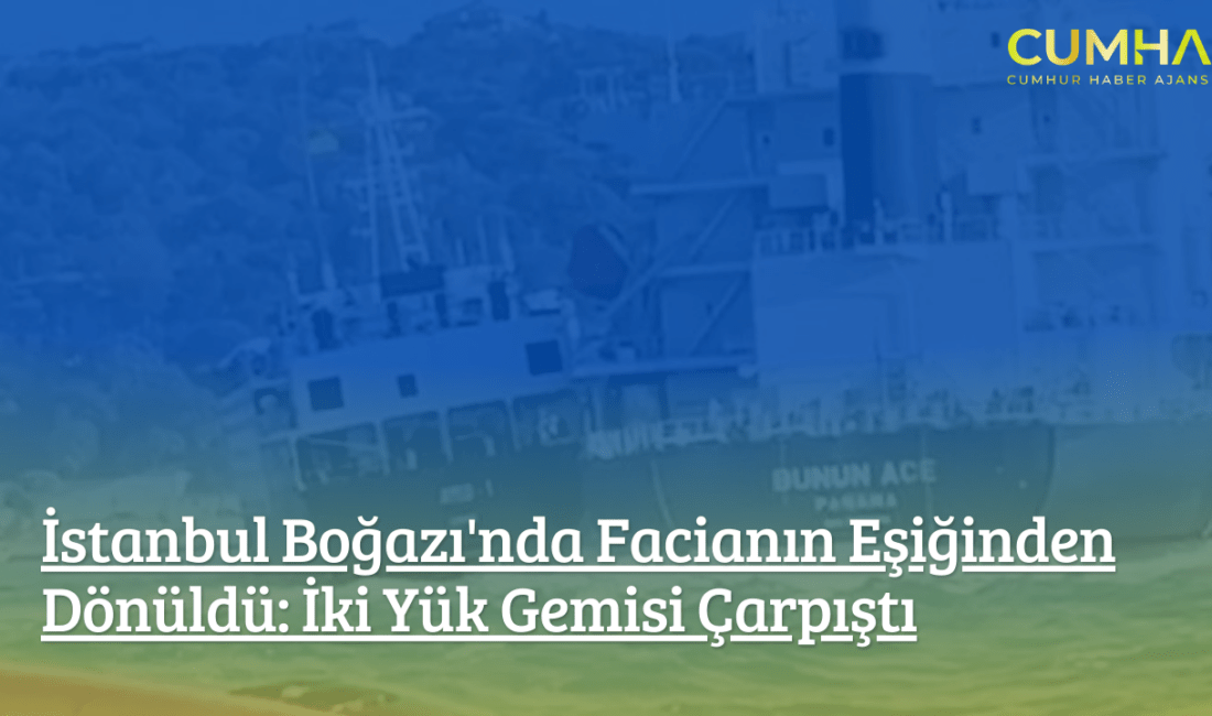 İstanbul Boğazı'nda Üsküdar açıklarında