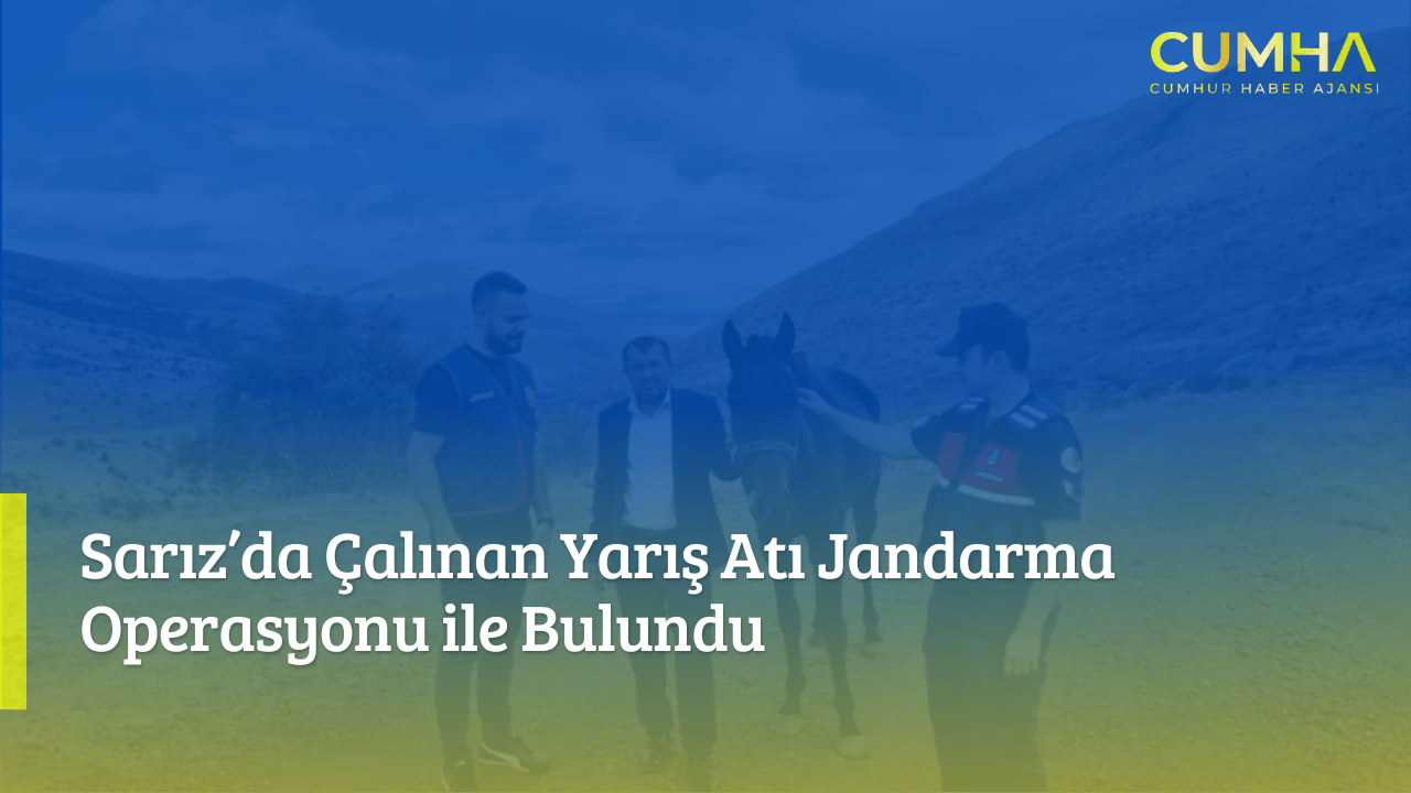 Sarız’da Çalınan Yarış Atı Jandarma Operasyonu ile Bulundu
