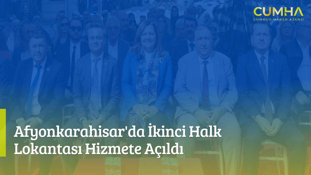 Afyonkarahisar'da İkinci Halk Lokantası Hizmete Açıldı