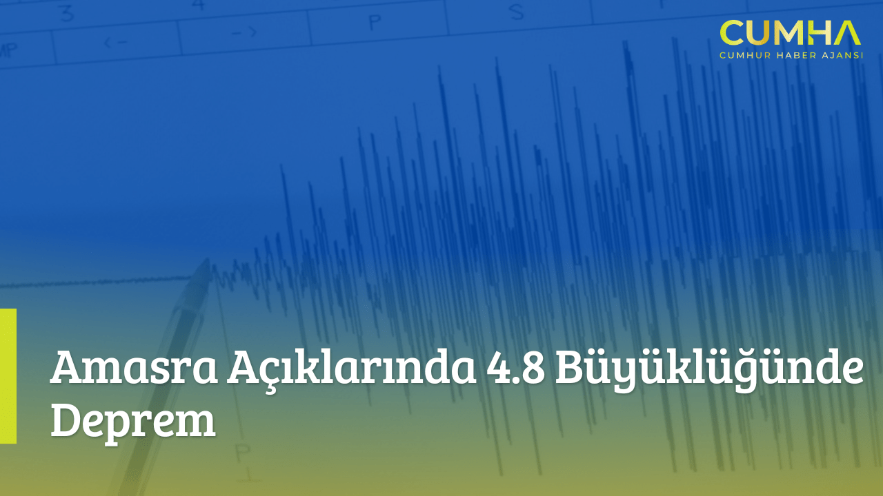 Amasra Açıklarında 4.8 Büyüklüğünde Deprem