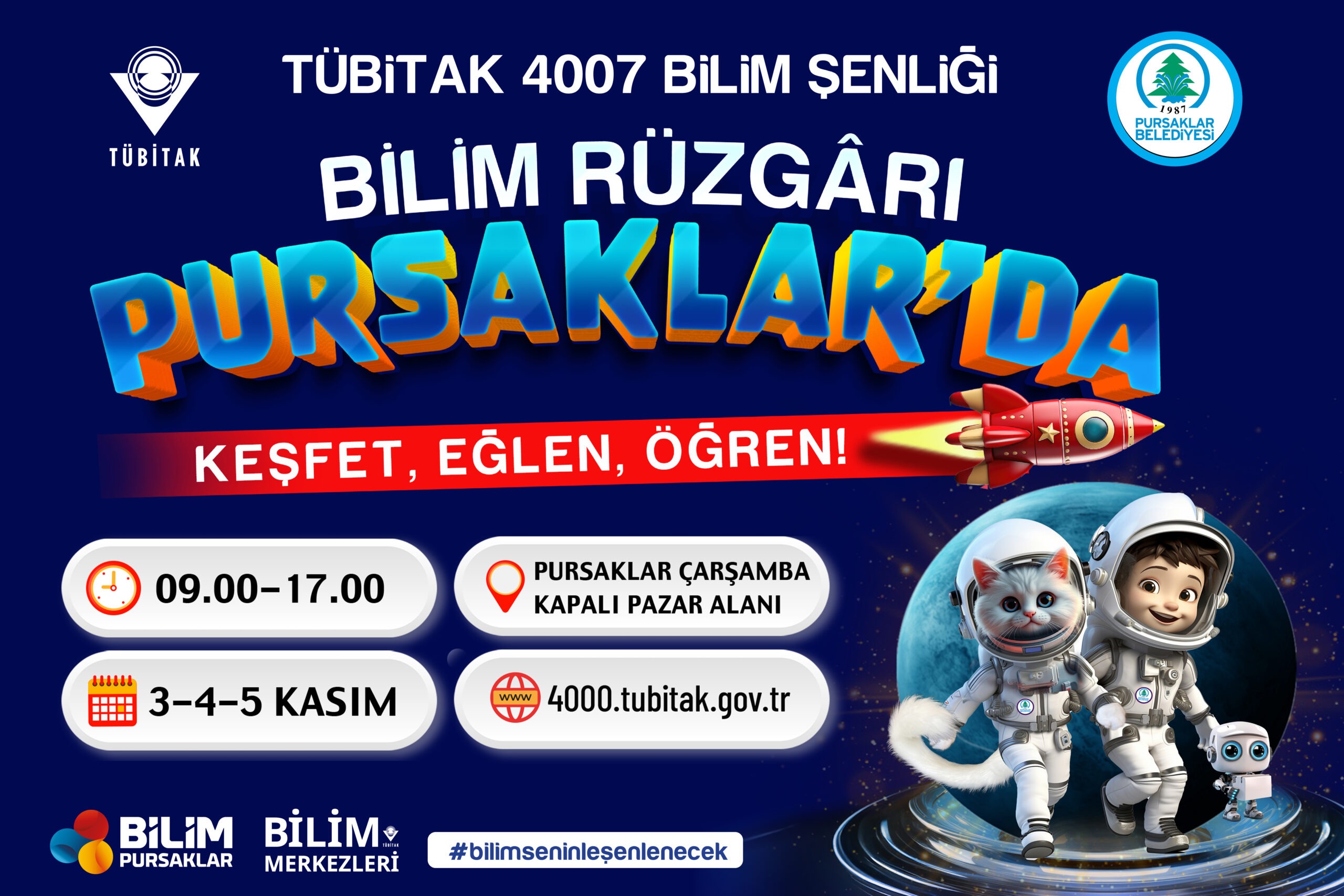 Bilim Rüzgârı Pursaklar’da Esecek