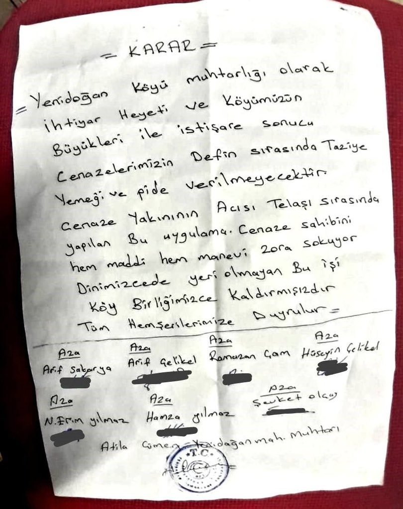 Sivrihisar'da Taziye Yemeği Yasaklandı