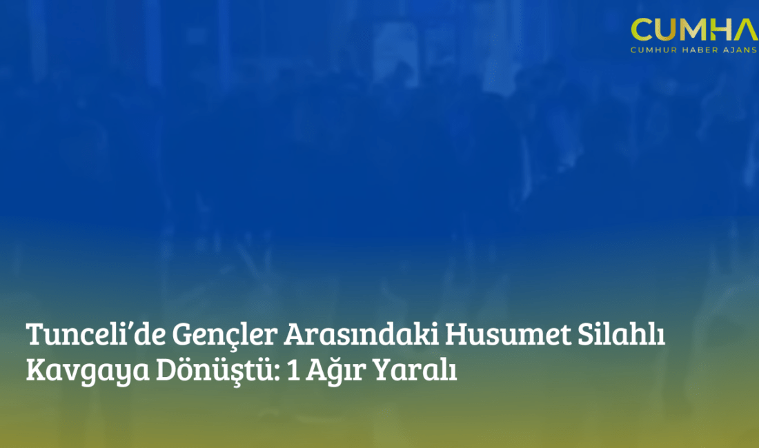 Tunceli merkezde gençler arasında