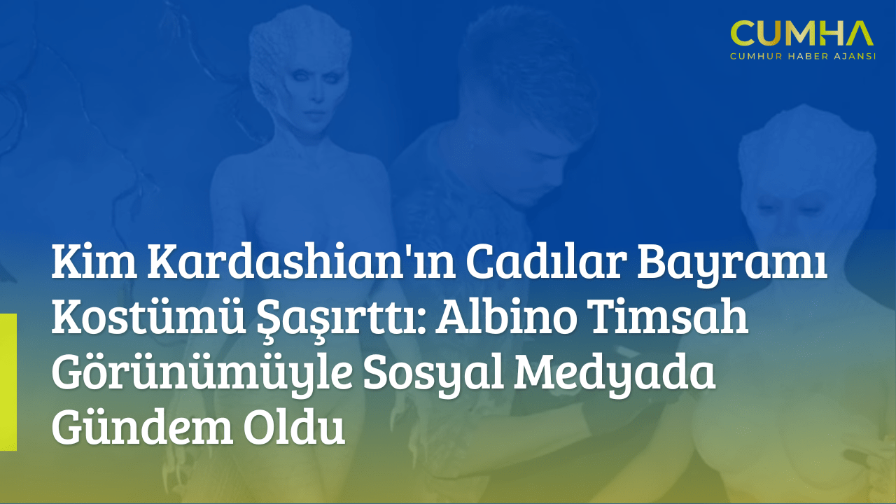 Kim Kardashian'ın Cadılar Bayramı Kostümü Şaşırttı: Albino Timsah Görünümüyle Sosyal Medyada Gündem Oldu
