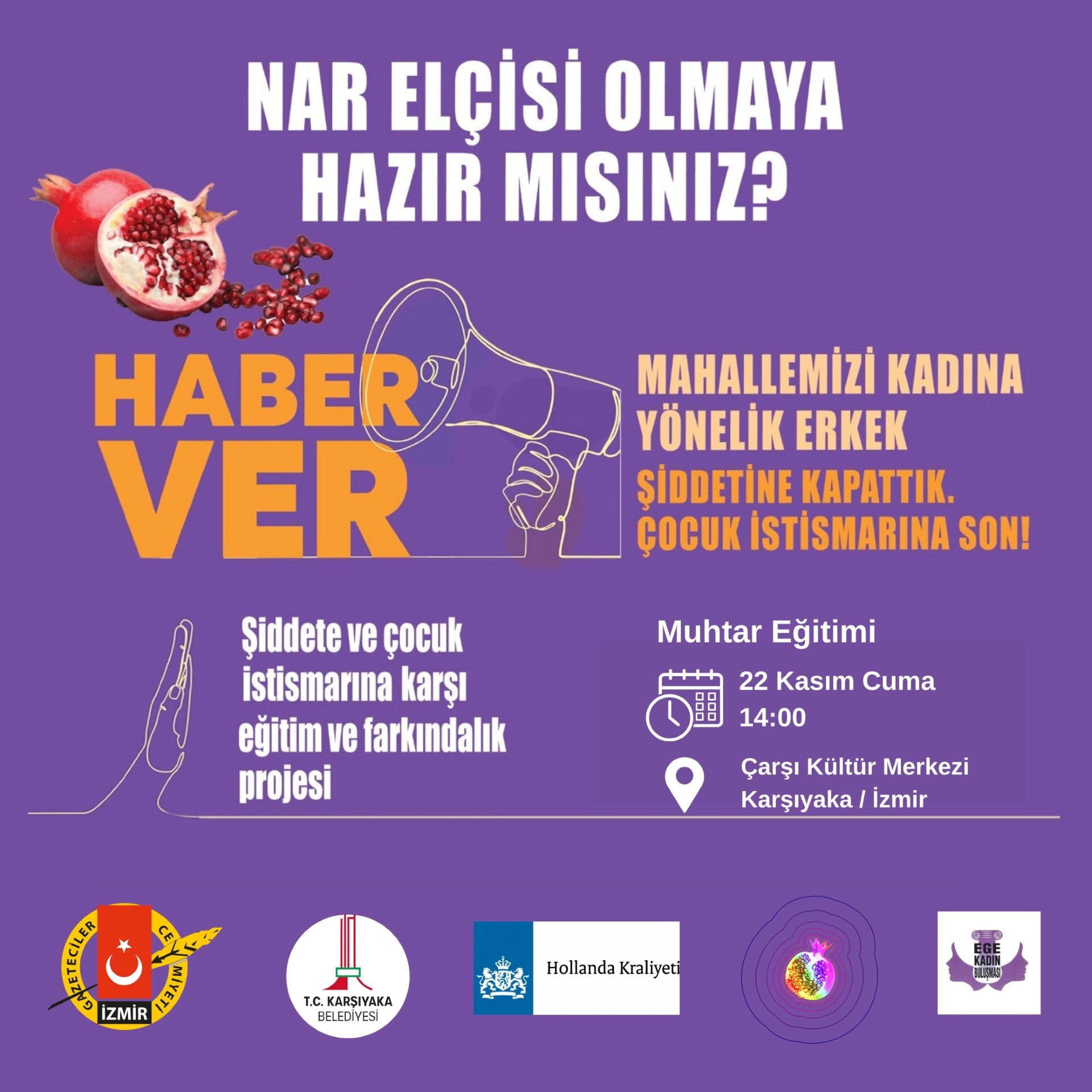 ŞİDDETE KARŞI MÜCADELEMİZDE BU KEZ KARŞIYAKA’DAYIZ