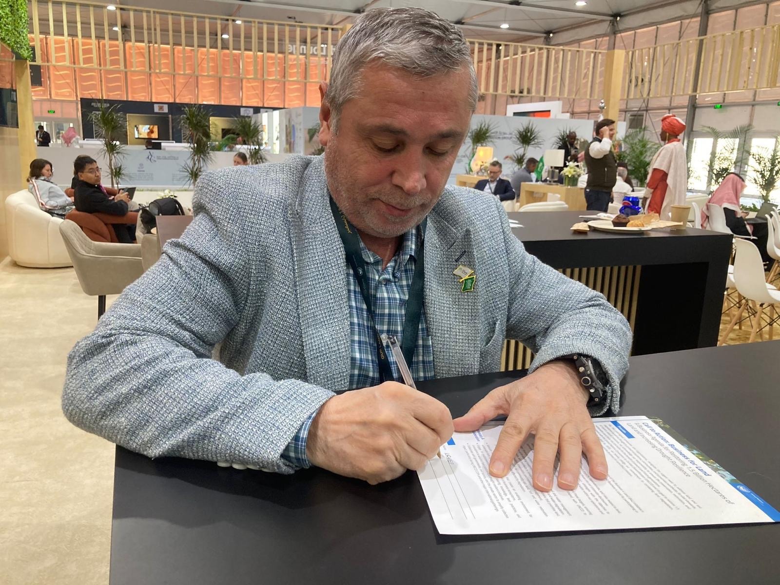 Hasan Taşkın, COP16 Riyad’da “Business for Land” İnisiyatifine Destek Verdi