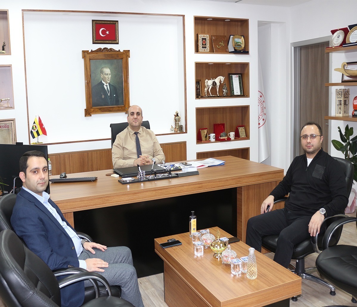 Cumhuriyet Başsavcı Vekili Orhan Türidi, Sağlık Müdürü Çağdaş Derdiyok’u Ziyaret Etti