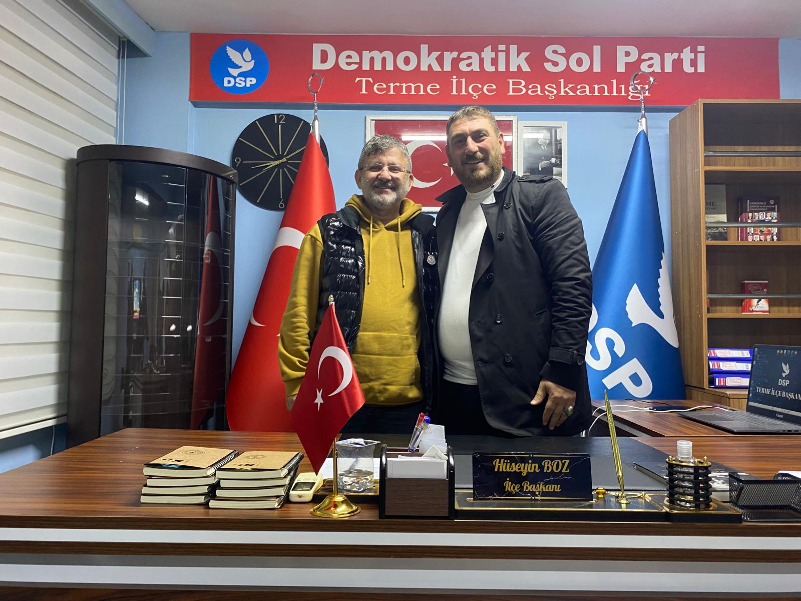 "DSP Terme İlçe Başkanı Hüseyin Boz’dan Yeni Yıl Mesajı"