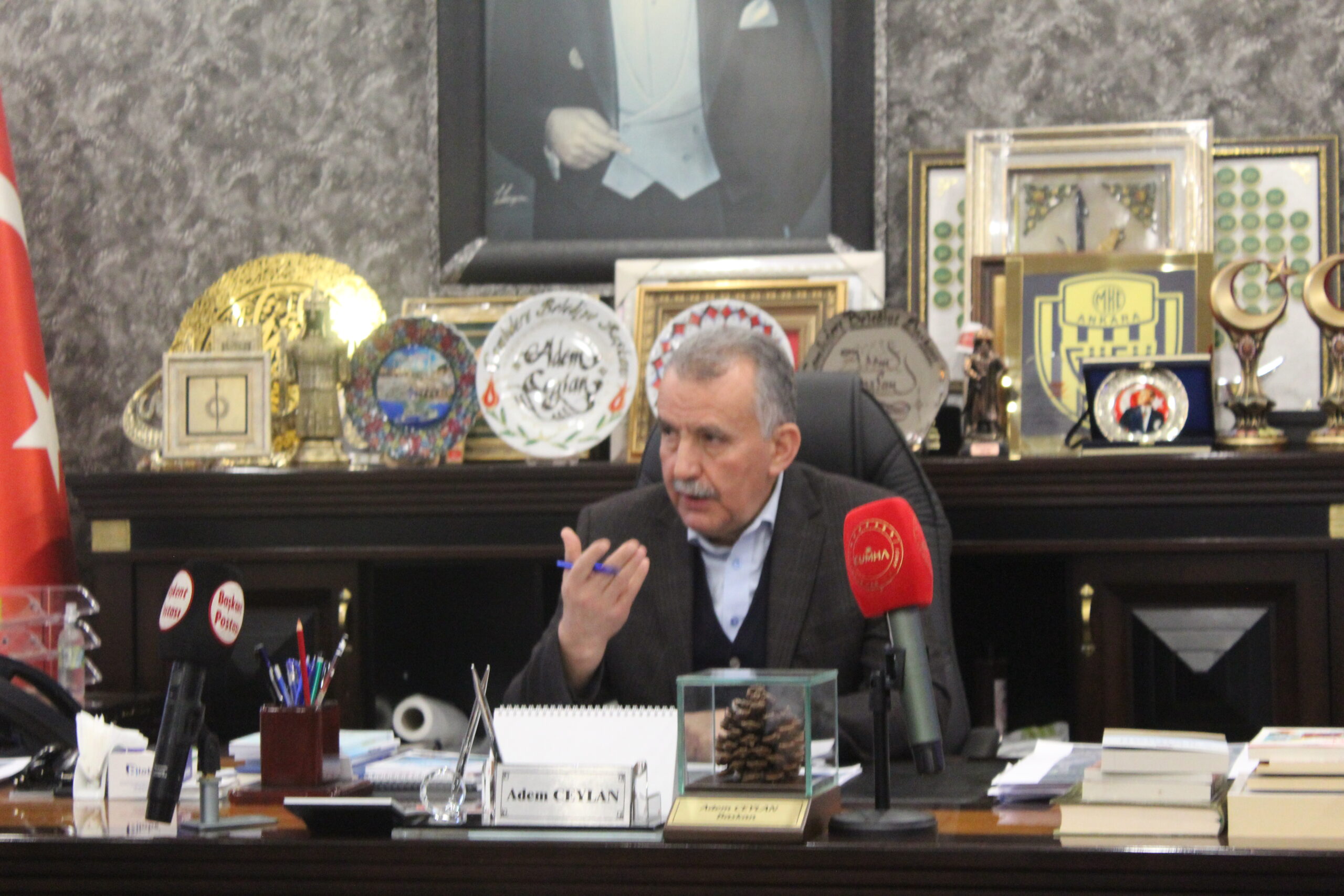 Sağlıkta Değişim Sendikası'ndan Çamlıdere Belediye Başkanı Adem Ceylan'a Ziyaret