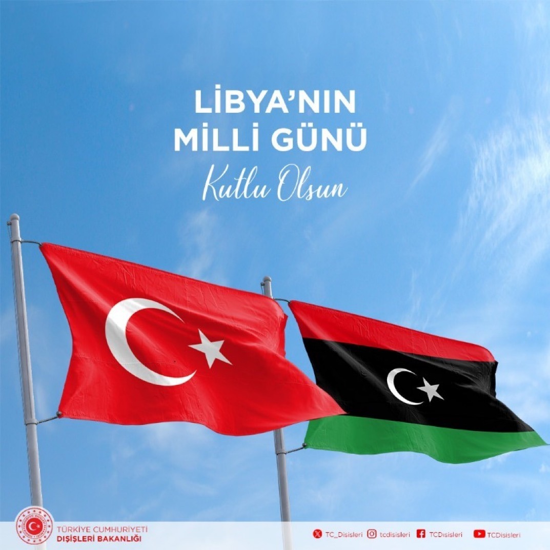 Türkiye’den Libya’ya Milli Gün Kutlaması