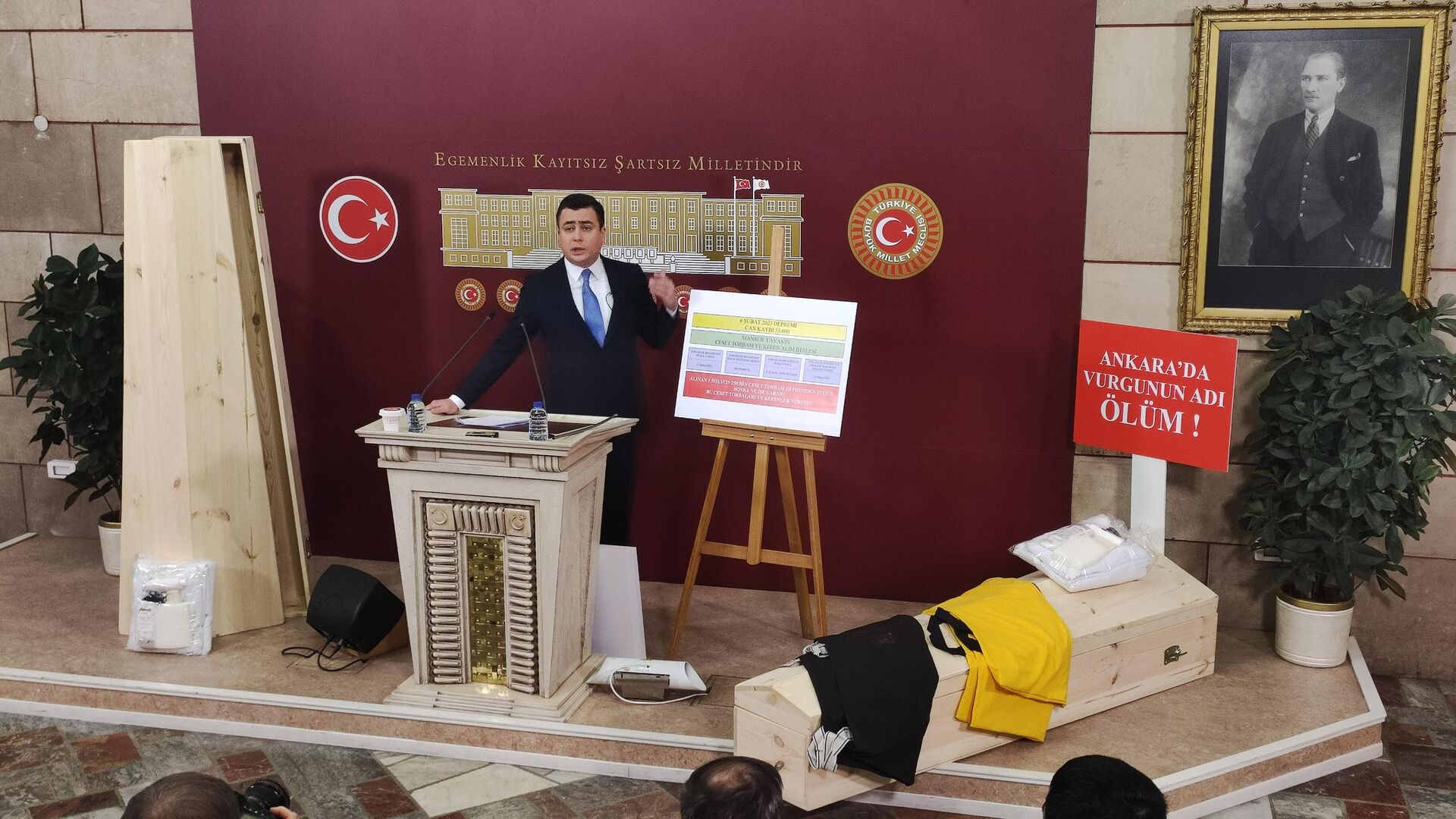 Osman Gökçek, Mansur Yavaş'ı Kefen ve Ceset Torbası İhalesiyle Eleştirdi