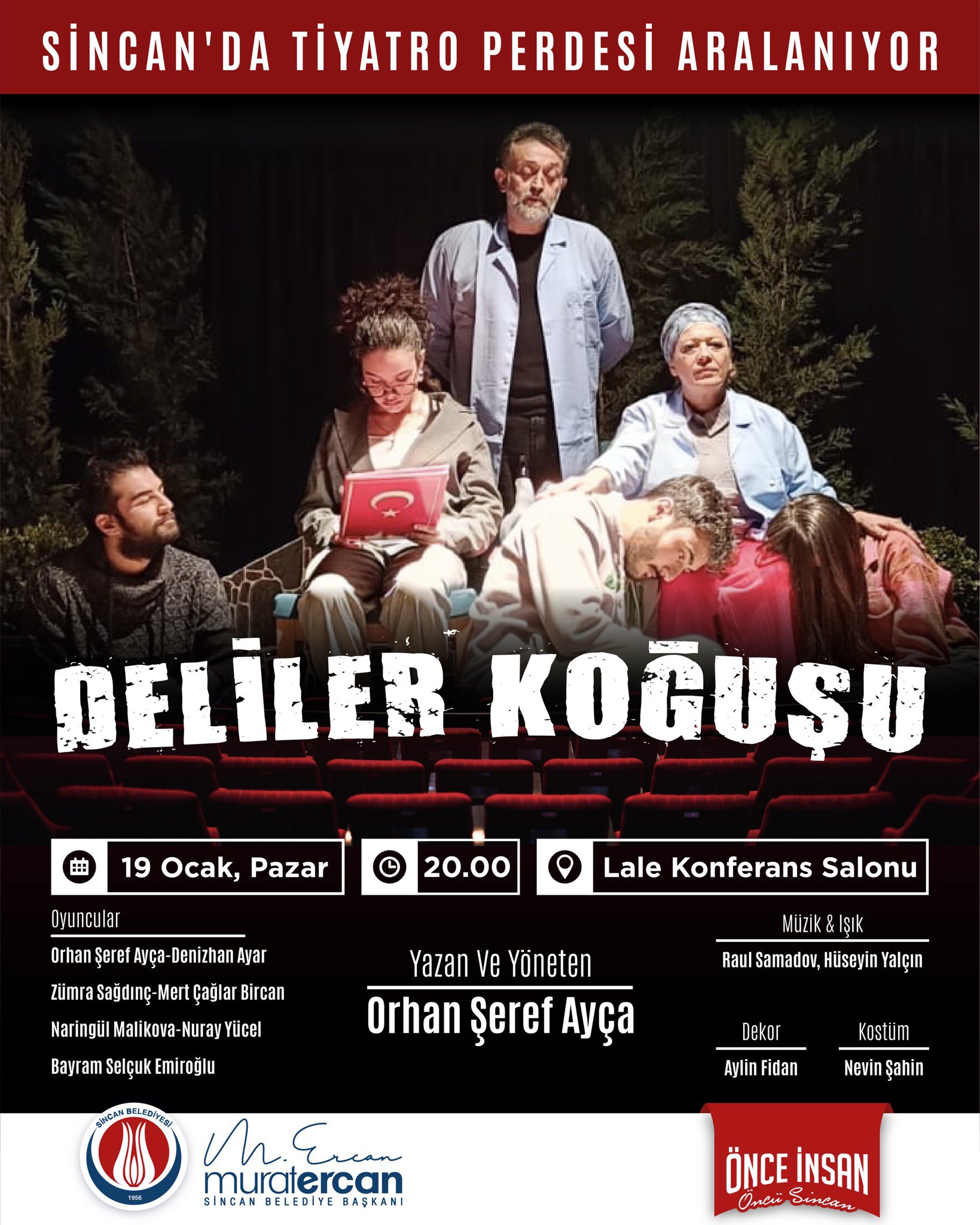 Sincan’da Tiyatro Günleri Devam Ediyor: “Deliler Koğuşu” Sahne Alıyor