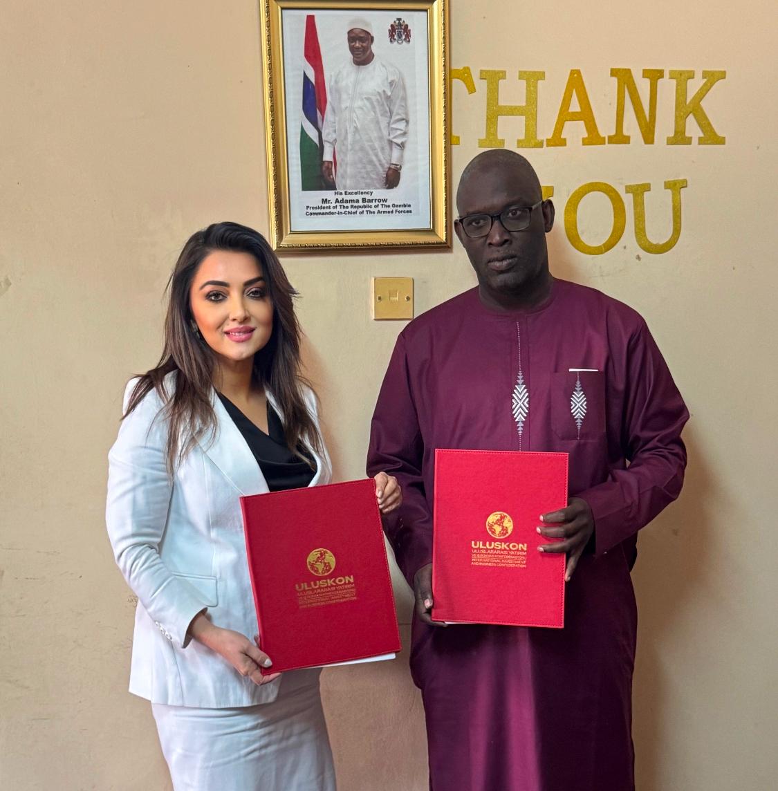 ULUSKON ile Gambiya Cumhuriyeti Yatırım ve İhracatı Teşvik Ajansı Arasında İşbirliği Protokolü İmzalandı