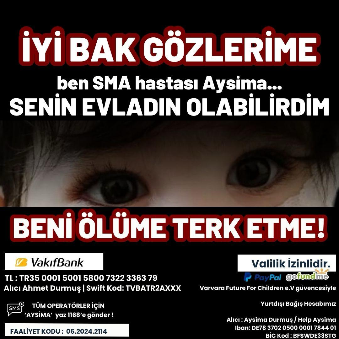 SMA Hastası Aysima’nın Yardım Çağrısı: "Beni Ölüme Terk Etme!"