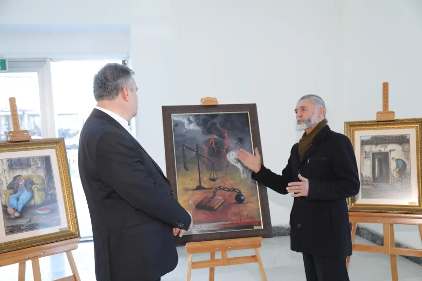Ressam Basri Uluğ'un Kursiyerlerinden İkinci Karma Resim Sergisi Büyük İlgi Gördü
