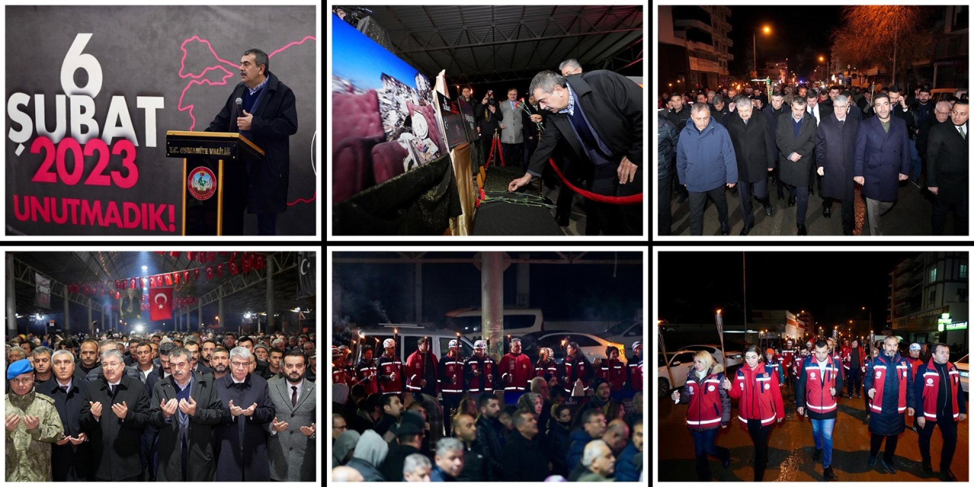 Millî Eğitim Bakanı Yusuf Tekin, Osmaniye’de 6 Şubat Depremlerinde Hayatını Kaybedenleri Andı