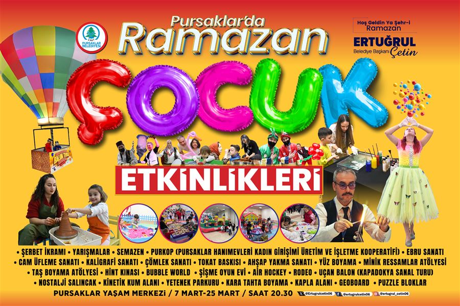 Pursaklar’da Ramazan Etkinlikleri Başlıyor
